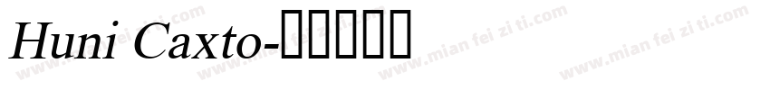 Huni Caxto字体转换